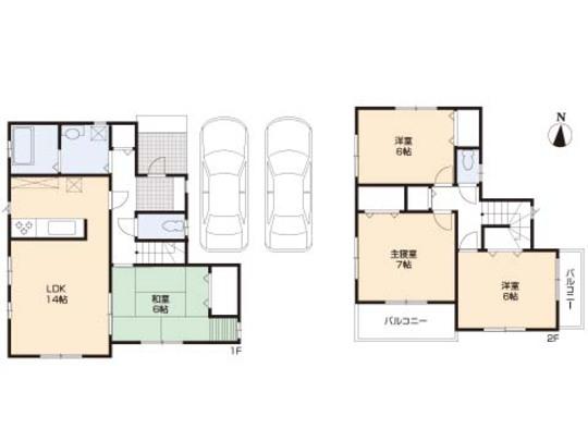 Floor plan. 18.4 million yen, 4LDK, Land area 149.11 sq m , Building area 95.22 sq m floor plan