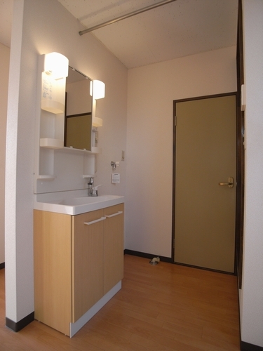 Washroom. With shampoo dresser