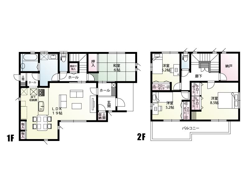 Floor plan. (13 Building), Price 33,800,000 yen, 4LDK+S, Land area 210.87 sq m , Building area 120.9 sq m