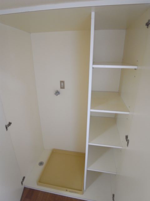 Other room space. Laundry storage under the stairs