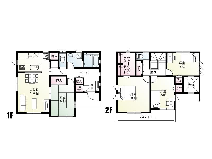 Floor plan. (18 Building), Price 24,800,000 yen, 4LDK, Land area 165.1 sq m , Building area 108.47 sq m