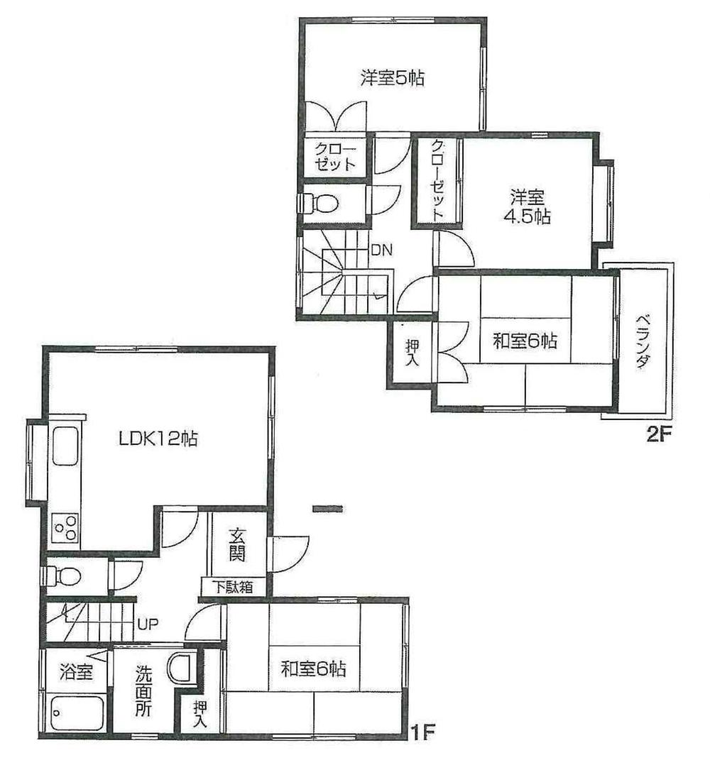 Floor plan. 15.8 million yen, 4LDK, Land area 101.36 sq m , Building area 80.73 sq m