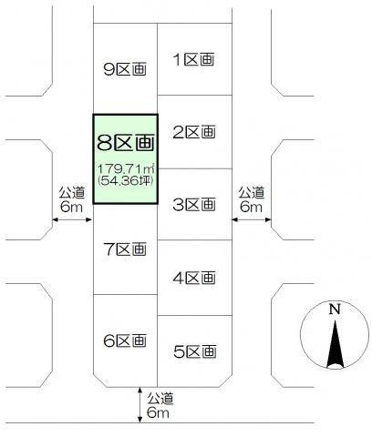 Compartment figure. Land price 12 million yen, Land area 179.71 sq m