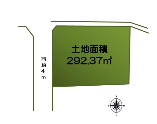Compartment figure. Land price 9.9 million yen, Land area 292.37 sq m