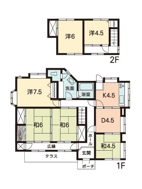Floor plan. 12 million yen, 6DK, Land area 276.51 sq m , Building area 116.9 sq m