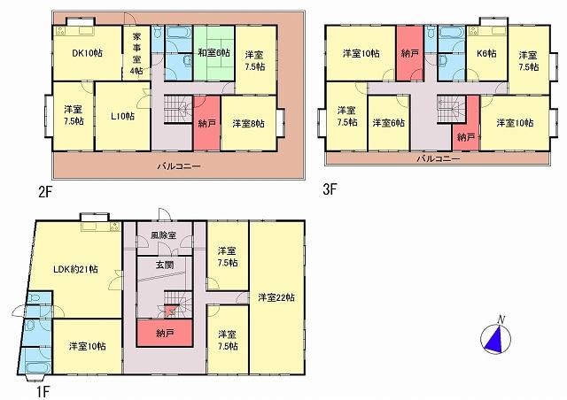 Floor plan. 88 million yen, 15LDK + 3S (storeroom), Land area 4,513 sq m , Building area 419.36 sq m