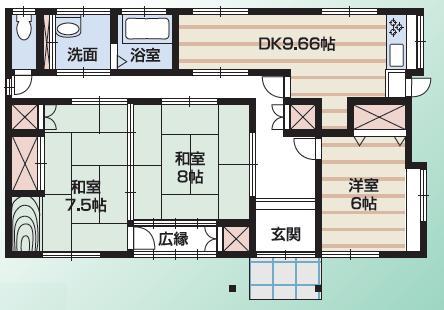 Floor plan. 15.8 million yen, 3DK, Land area 208.53 sq m , Building area 86.12 sq m