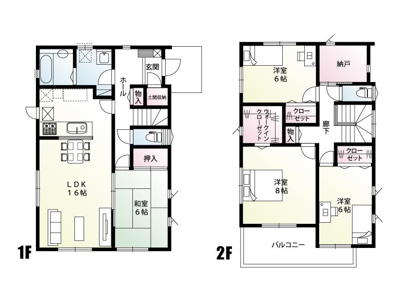 Floor plan. (B Building), Price 23.8 million yen, 4LDK+S, Land area 224.2 sq m , Building area 111.52 sq m