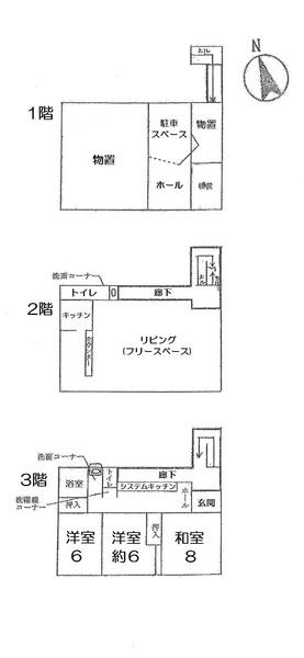Floor plan. 26,800,000 yen, 3LDK+S, Land area 120.07 sq m , Building area 177.64 sq m