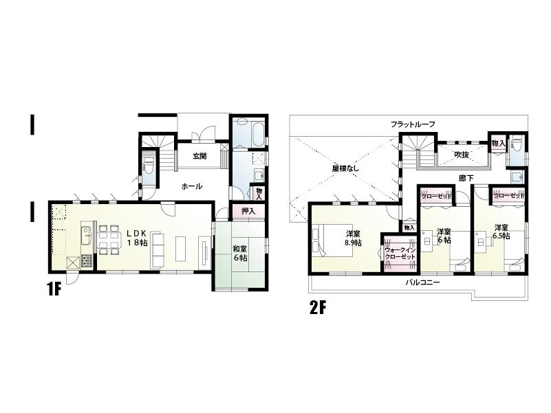 Floor plan. (K Building), Price 28,300,000 yen, 4LDK, Land area 230.38 sq m , Building area 130.41 sq m