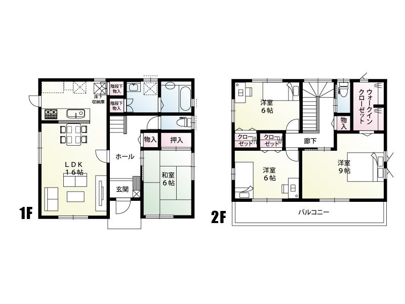 Floor plan. (A Building), Price 22,800,000 yen, 4LDK, Land area 176.15 sq m , Building area 110.13 sq m
