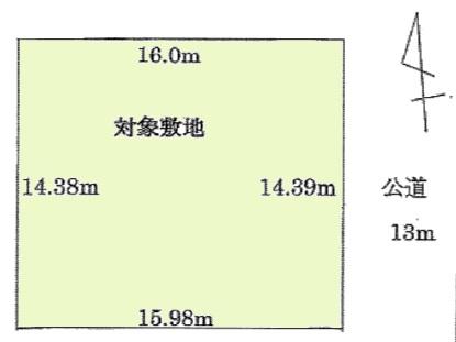 Compartment figure. Land price 26.5 million yen, Land area 230.35 sq m