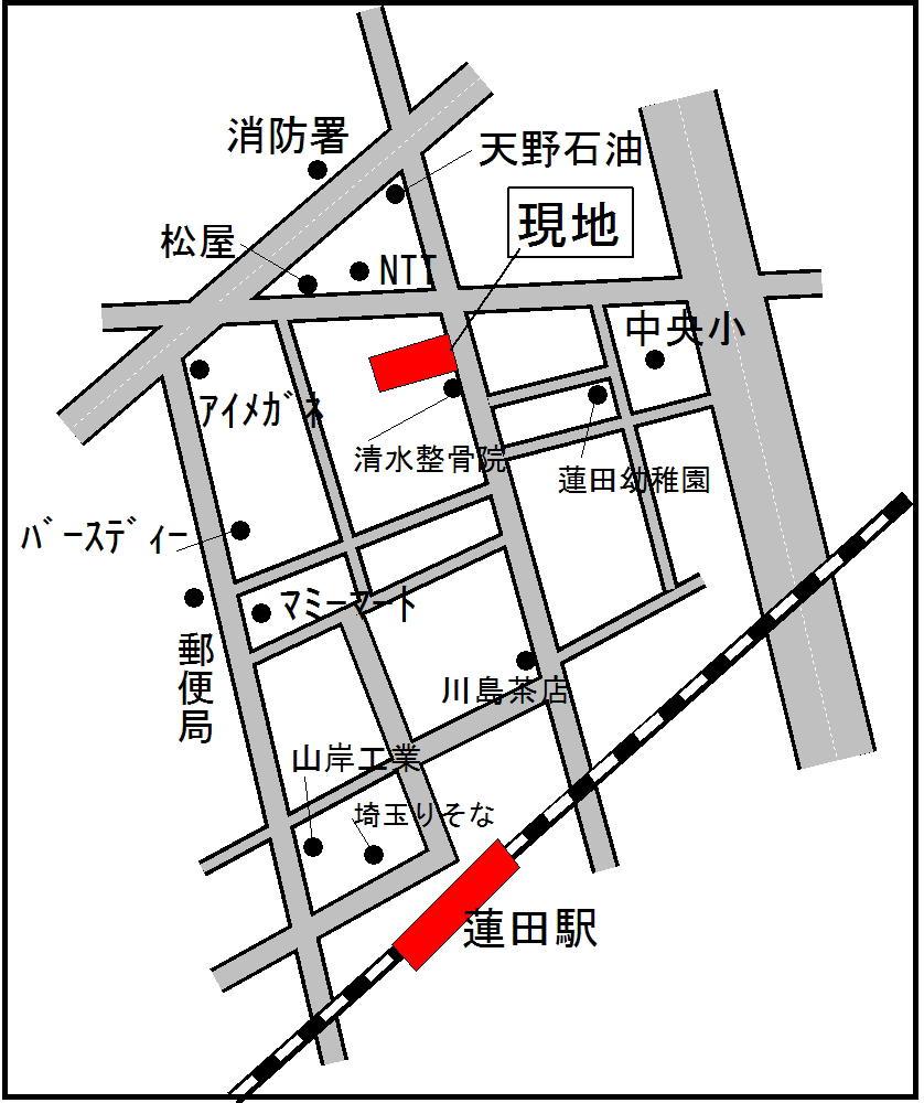 Local guide map. If you use a local guide map car navigation system, please enter "Hasuda Guanshan near 2-chome, 5-25". 