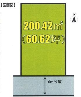 Compartment figure. Land price 21 million yen, Land area 200.42 sq m