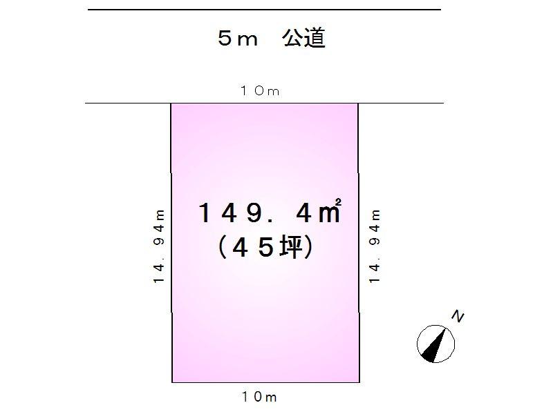Compartment figure. Land price 21 million yen, Land area 149.4 sq m