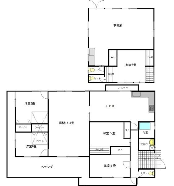Floor plan. 46 million yen, 4LDK, Land area 285.11 sq m , Building area 185.1 sq m