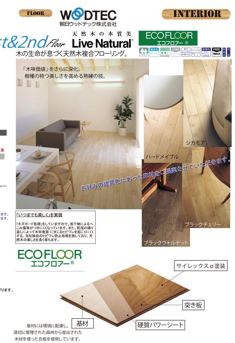 Other Equipment. Some luster appears the taste to that knock down Asahi Wood Tech made of flooring "Live Natural".