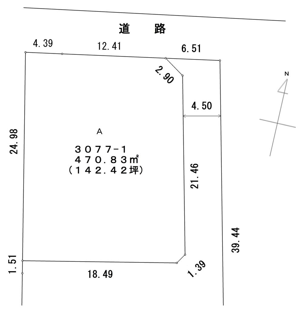 Compartment figure. Land price 12 million yen, Land area 470.83 sq m