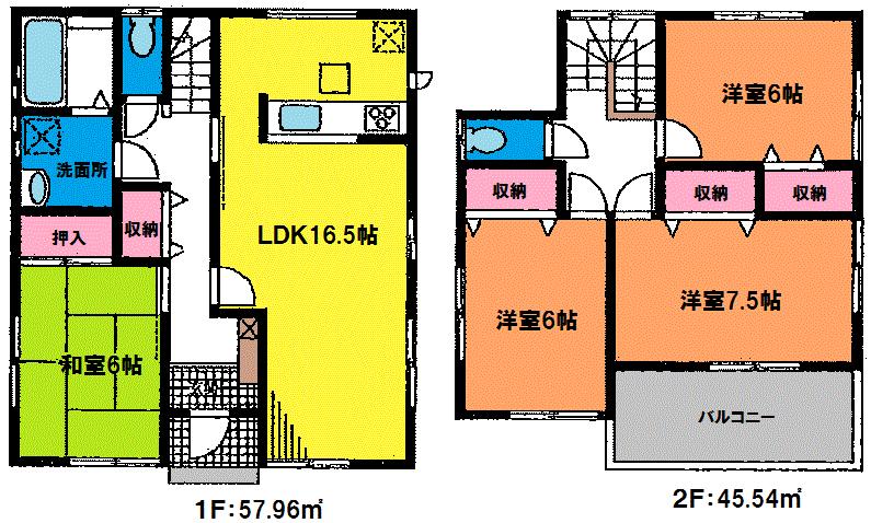 32,800,000 yen, 4LDK, Land area 150.44 sq m , Building area 103.55 sq m 3 Building