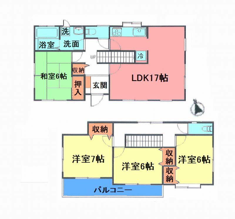 Floor plan. 25,800,000 yen, 4LDK, Land area 300.93 sq m , Building area 105.16 sq m
