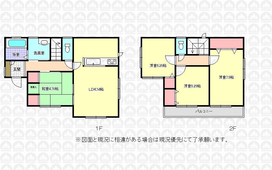 Building plan example (floor plan). Building plan example (1 Building) 4LDK, Land price 14,810,000 yen, Land area 180.4 sq m , Building price 12,690,000 yen, Building area 89.23 sq m