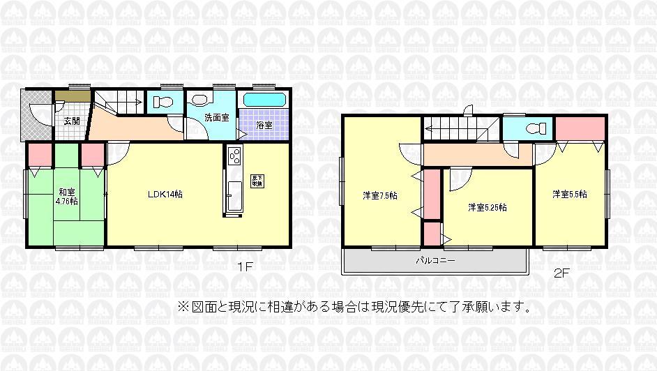 Building plan example (floor plan). Building plan example (Building 3) 4LDK, Land price 14,810,000 yen, Land area 180.39 sq m , Building price 12,690,000 yen, Building area 89.23 sq m