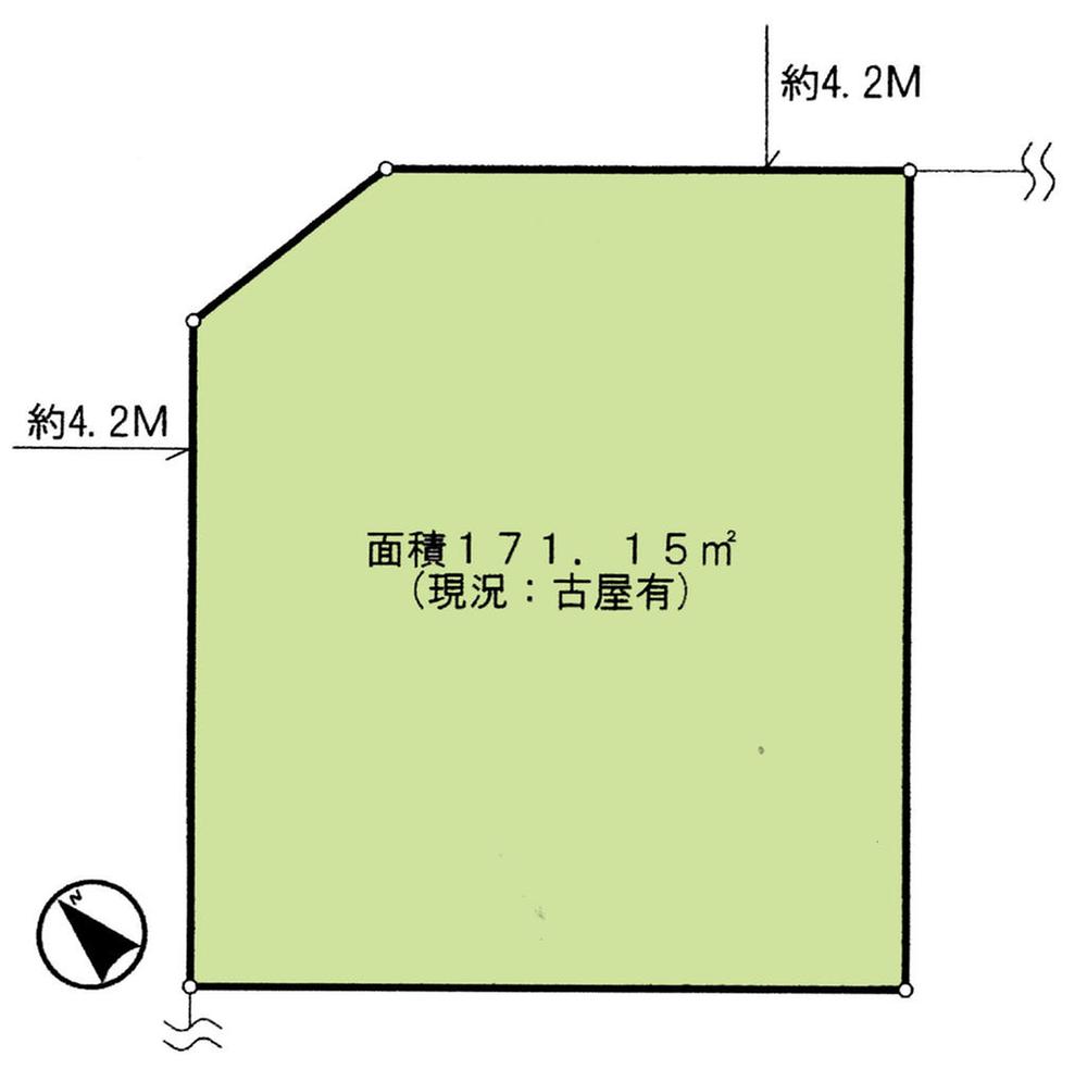 Compartment figure. Land price 5 million yen, Land area 171.15 sq m compartment view