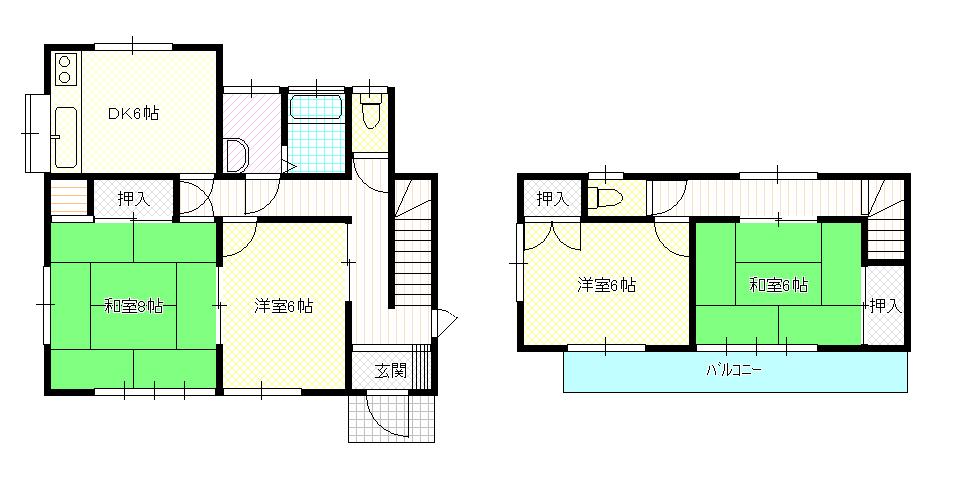 Floor plan. 10.8 million yen, 4DK, Land area 150.75 sq m , Building area 83.63 sq m