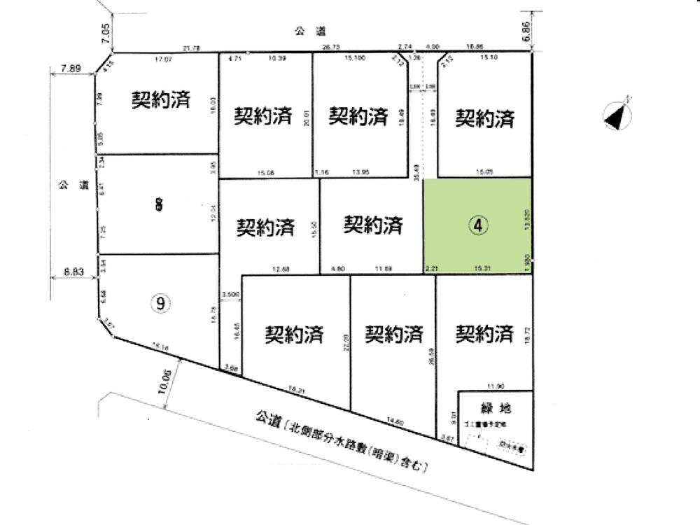 Compartment figure. Land price 7.32 million yen, Land area 323.17 sq m