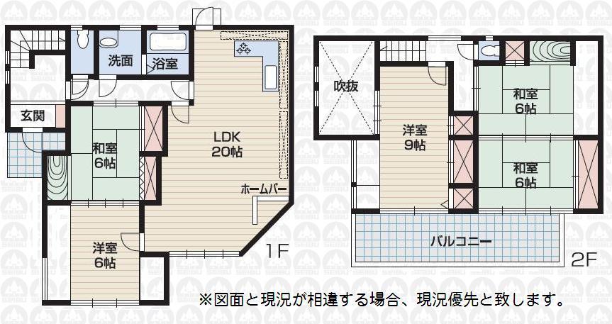 Floor plan. 11.5 million yen, 5LDK, Land area 183.05 sq m , Building area 142.42 sq m