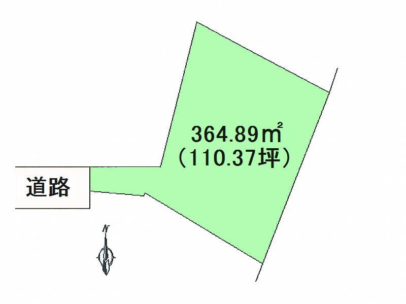 Compartment figure. Land price 11.5 million yen, Land area 364.89 sq m
