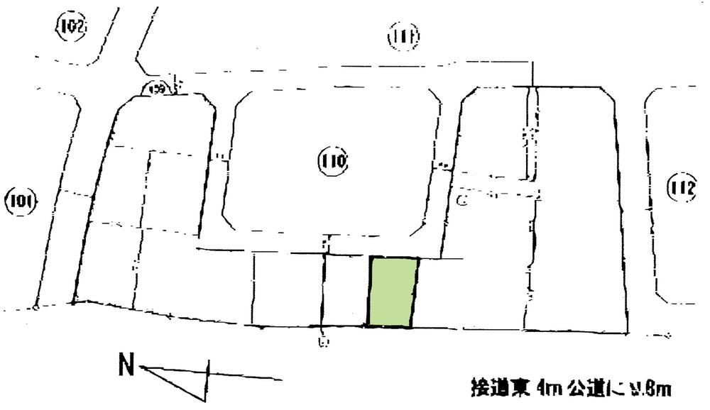 Compartment figure. Land price 8 million yen, Land area 132 sq m compartment view