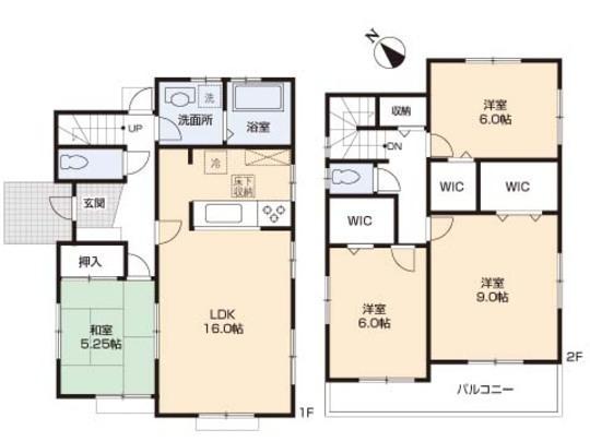Floor plan. 24,900,000 yen, 4LDK, Land area 160.72 sq m , Building area 104.33 sq m floor plan