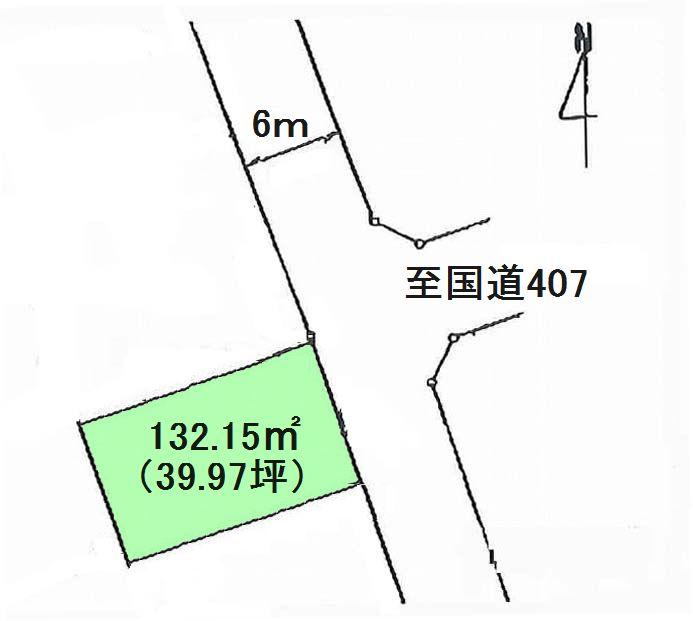 Compartment figure. Land price 8 million yen, Land area 132.15 sq m
