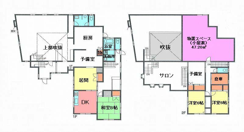 Floor plan. 29,800,000 yen, 5LDK, Land area 508.33 sq m , Building area 292.01 sq m
