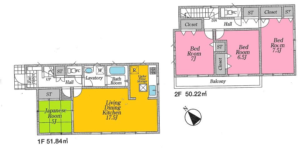 Floor plan. (7), Price 17.8 million yen, 4LDK, Land area 200.01 sq m , Building area 102.06 sq m
