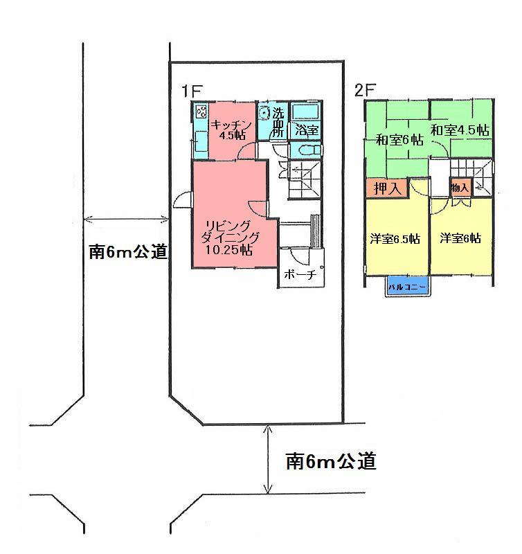 Floor plan. 9 million yen, 4LDK, Land area 136.68 sq m , Building area 82.8 sq m