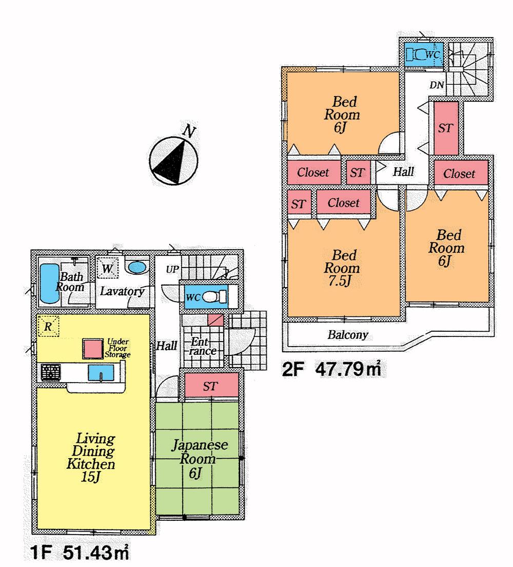 Floor plan. (8 Building), Price 19,800,000 yen, 4LDK, Land area 188.12 sq m , Building area 99.22 sq m