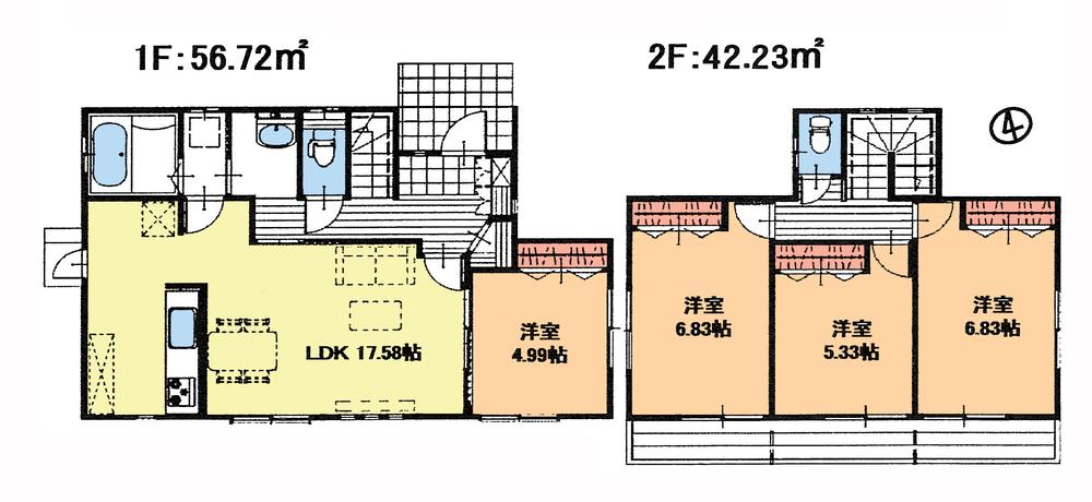 Floor plan. 24,800,000 yen, 4LDK, Land area 152 sq m , Building area 98.95 sq m floor plan