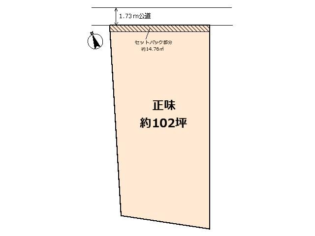 Compartment figure. Land price 19,800,000 yen, Land area 353.71 sq m