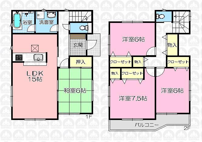 Floor plan. (8 Building), Price 19,800,000 yen, 4LDK, Land area 188.12 sq m , Building area 99.22 sq m