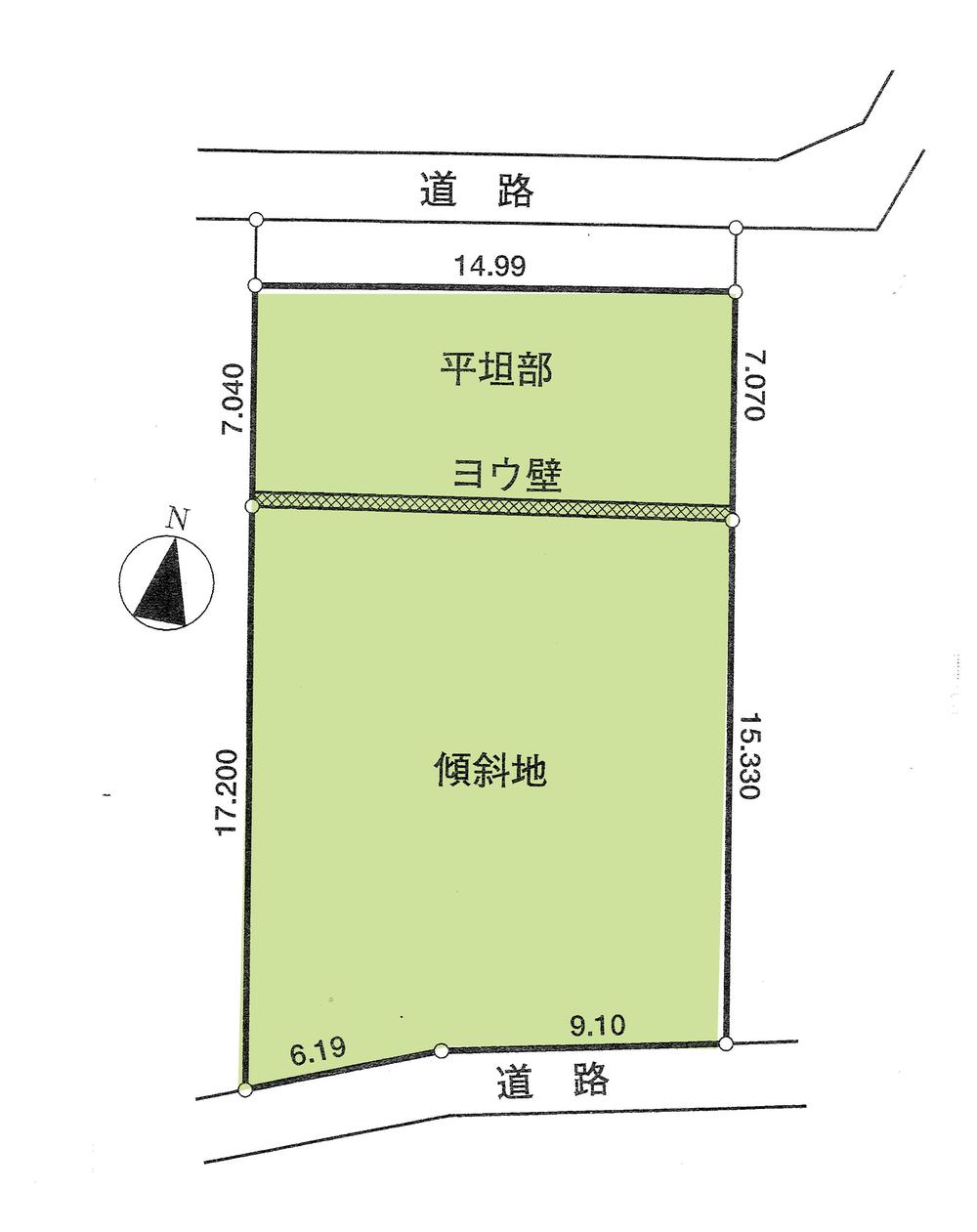 Compartment figure. Land price 5.44 million yen, Land area 360 sq m compartment view