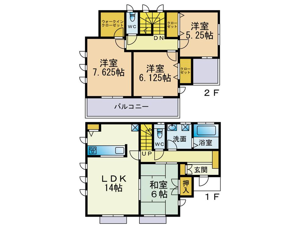 Floor plan. 18.9 million yen, 4LDK, Land area 123.16 sq m , Building area 98.12 sq m