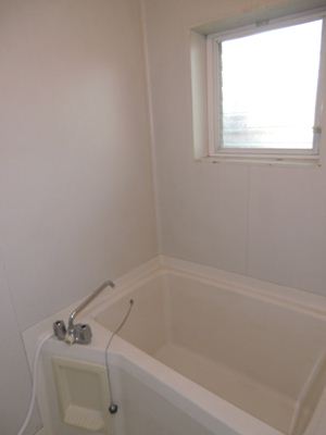 Bath. Bathroom of safe ventilation surface with a window