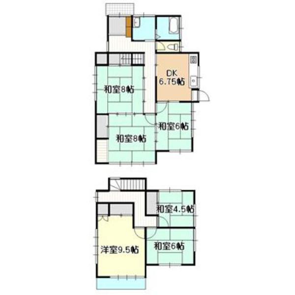 Floor plan. 8.8 million yen, 6DK, Land area 152.67 sq m , Building area 119.04 sq m