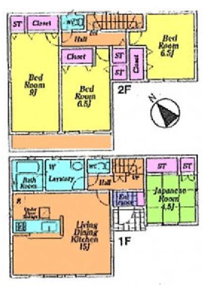 Floor plan. (10 Building), Price 22,800,000 yen, 4LDK, Land area 180.58 sq m , Building area 98.01 sq m