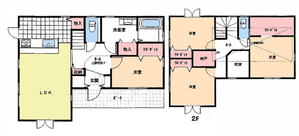 Floor plan. 32,800,000 yen, 4LDK, Land area 330.58 sq m , Building area 112.72 sq m floor plan