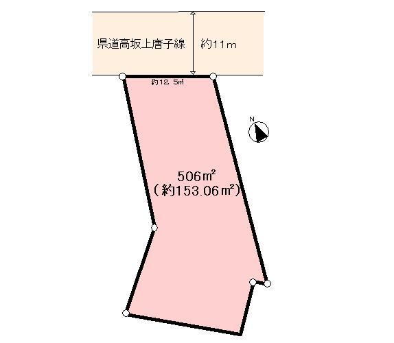 Compartment figure. Land price 12.2 million yen, Land area 506 sq m
