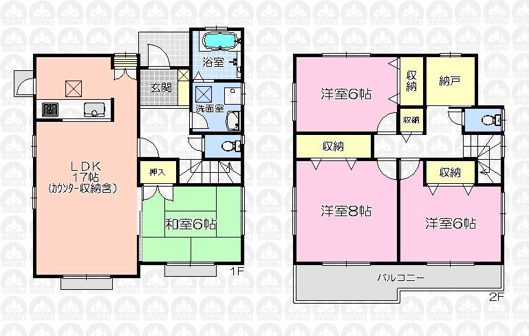 Floor plan. (4 Building), Price 23,300,000 yen, 4LDK+S, Land area 183.4 sq m , Building area 103.5 sq m