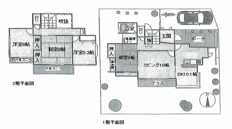 Floor plan. 16.8 million yen, 4LDK, Land area 244.85 sq m , Building area 111.02 sq m